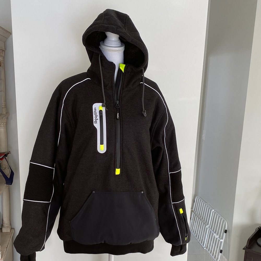 REFRIGIWEAR Extreme Hybrid Sweatshirt Pullover Men’s  Medium Black Insulated